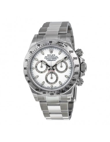 Certified Pre-Owned Rolex White Stainless Steel Oyster Perpetual Daytona Cosmograph with 40X40 MM White Round Dial. 116520 prix