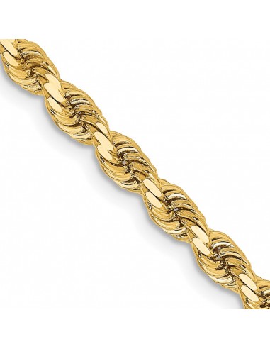 14KT Yellow Gold 18-inch 3.25MM Rope Chain en ligne des produits 