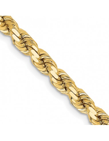 14KT Yellow Gold 24-inch 4.25MM Rope Chain france