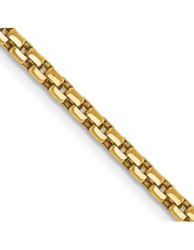 14KT Yellow Gold 24-inch 2.45MM Lobster Clasp Box Chain acheter