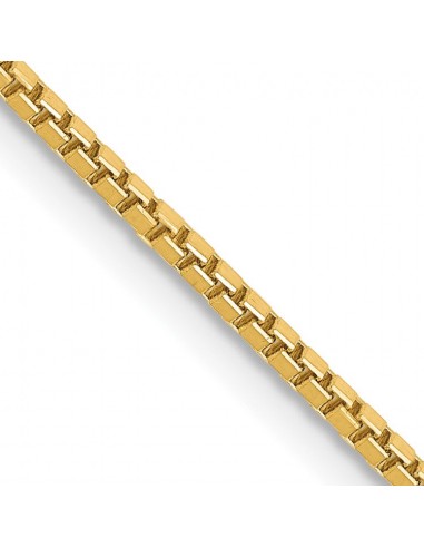 14KT Yellow Gold 22-inch 1.3MM Box Chain les muscles