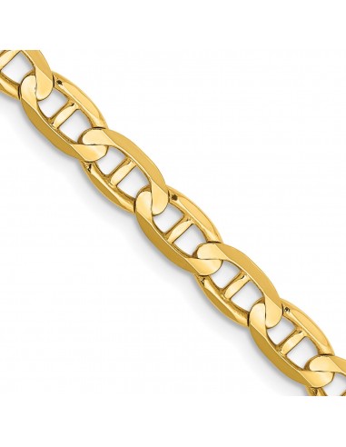 14KT Yellow Gold 24-inch 4.5MM Anchor Link Chain outlet