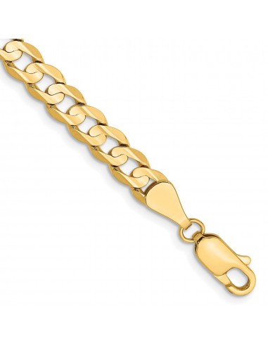 14KT Yellow Gold 7-inch 5.25MM Lobster Clasp Curb Bracelet 50% de réduction en Octobre 2024