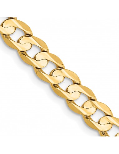 14KT Yellow Gold 22-inch 5.25MM Lobster Clasp Curb Chain la livraison gratuite