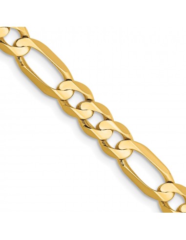 14KT Yellow Gold 20-inch 5.5MM Lobster Clasp Figaro Chain sélection de produits