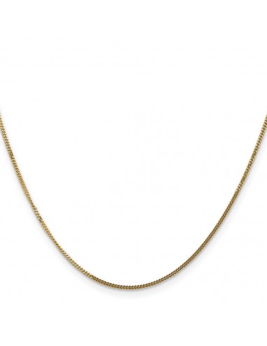 14KT Yellow Gold 24-inch 1.3MM Curb Pendant Chain l'évolution des habitudes 