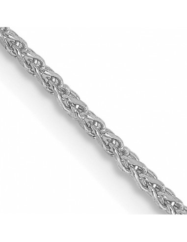 14KT White Gold 20-inch 1.2MM Diamond-cut Lobster Clasp Spiga Link Chain Venez découvrir notre 