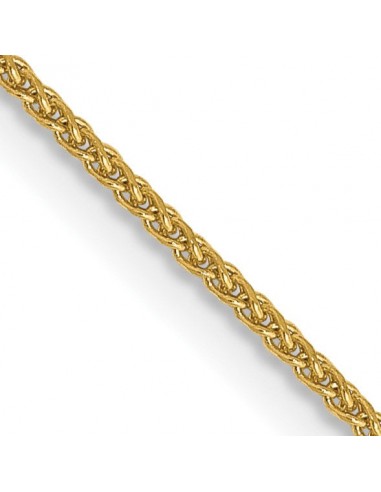 14KT Yellow Gold 16-inch 1MM Diamond-cut Spiga Link Pendant Chain Les magasins à Paris