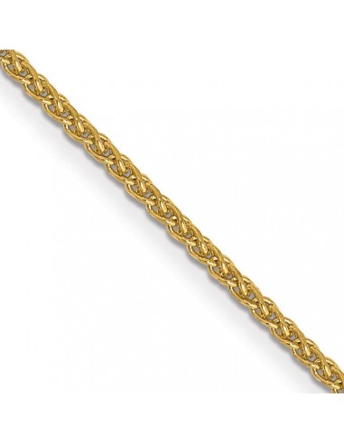 14KT Yellow Gold 22-inch 1MM Diamond-cut Spiga Link Pendant Chain de votre