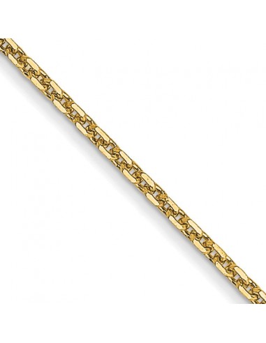 14KT Yellow Gold 24-inch 0.95MM Diamond-cut Lobster Clasp Cable Pendant Chain en ligne