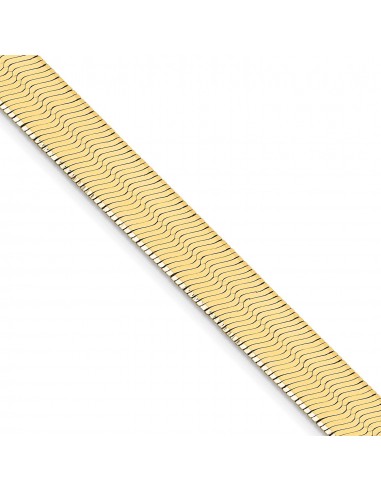 14KT Yellow Gold 24-inch 10MM Herringbone Chain pas chere