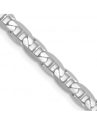 14KT White Gold 20-inch 3.75MM Anchor Link Chain français