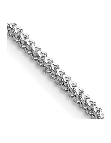 14KT White Gold 20-inch 1.4MM Franco Chain des créatures d'habitude