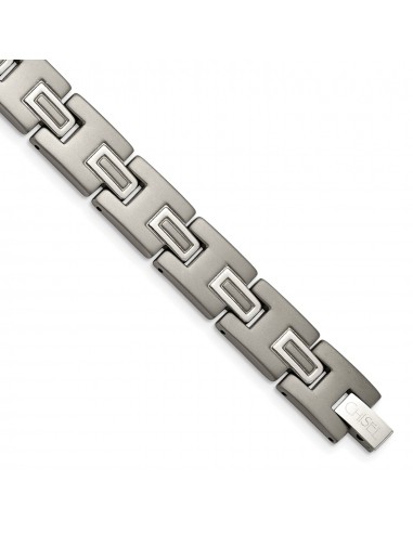 Titanium Brushed and Polished 8.75in Bracelet Toutes les collections ici