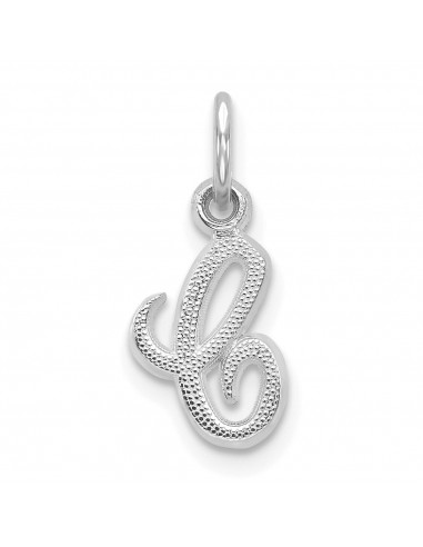 14KT White Gold 16X7MM Initial Pendant Initial C. Chain not Included Par le système avancé 