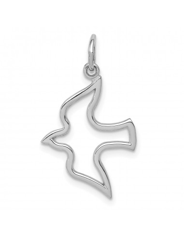 14k White Gold Dove Charm acheter