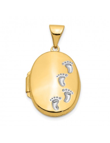 14KT Yellow Gold 25X17MM Locket Pendant. Chain Not Included Les magasins à Paris et en Île-de-France