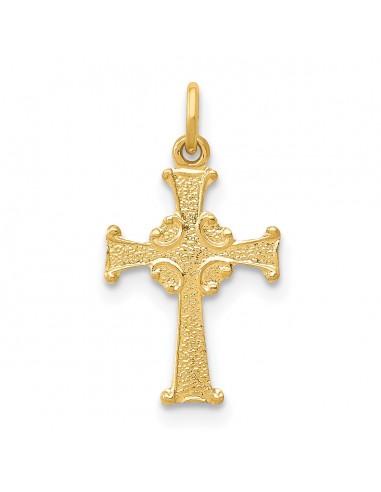 14KT Yellow Gold 18X10MM Cross Pendant. Chain Not Included Profitez des Offres !