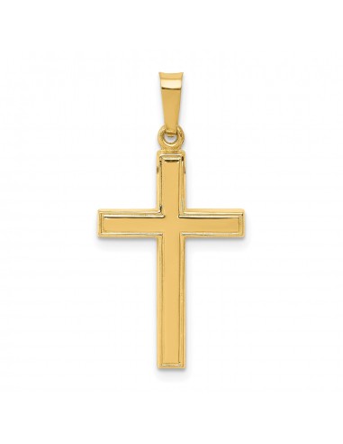 14KT Yellow Gold 28X9MM Cross Pendant. Chain Not Included solde