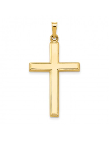 14KT Yellow Gold 36X19MM Cross Pendant. Chain Not Included JUSQU'A -70%! 