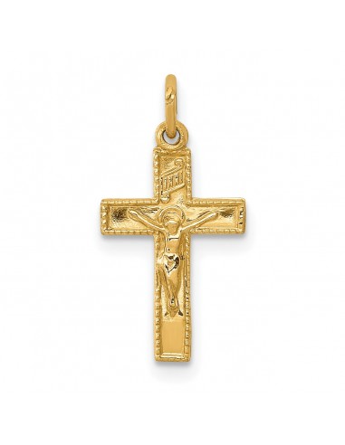 14KT Yellow Gold 19X10MM Crucifix Cross Pendant. Chain Not Included prix pour 