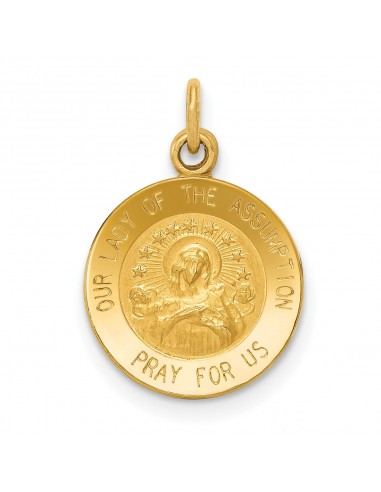 14KT Yellow Gold 17X12MM Religious Medal Pendant. Chain Not Included en linge