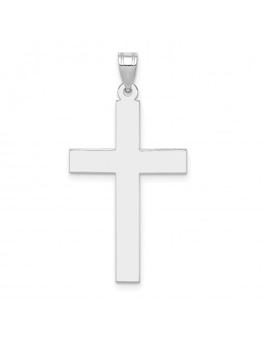 14KT White Gold 36X19MM Cross Pendant. Chain Not Included Profitez des Offres !