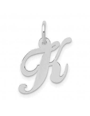 14KT White Gold Initial Pendant Initial K. Chain not Included ouvre sa boutique