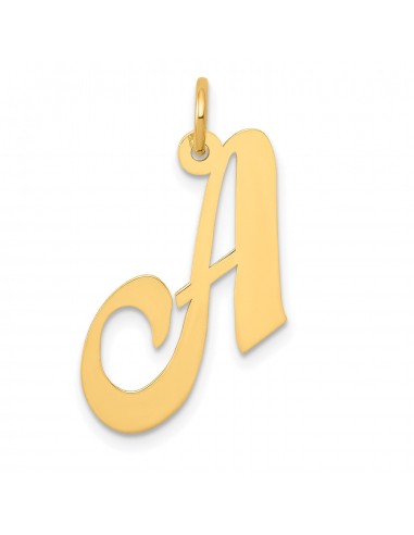 14KT Yellow Gold 20X21MM Initial Pendant Initial A. Chain not Included Dans la société mordern