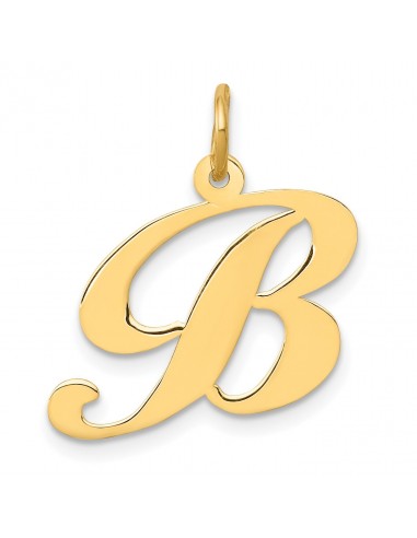 14KT Yellow Gold 20MM Initial Pendant-Chain Not Included Initial B du meilleur 