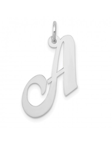 14KT White Gold 20X21MM Initial Pendant Initial A. Chain not Included de l' environnement