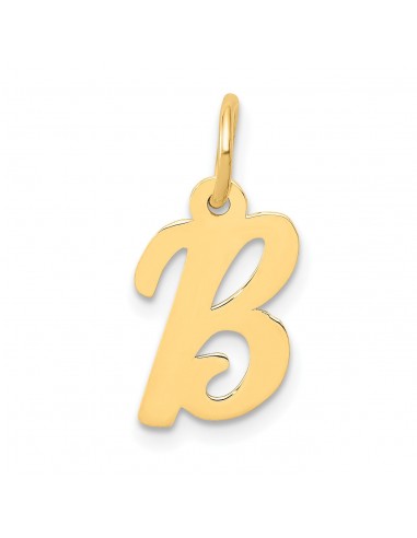 14k Small Script Initial B Charm votre