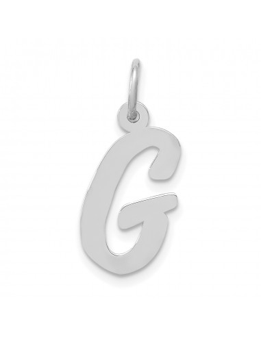 14KT White Gold Initial Pendant Initial G. Chain not Included sélection de produits