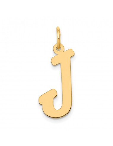 14k Large Script Initial J Charm commande en ligne