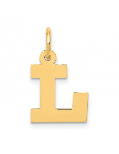 14KT Yellow Gold Initial Pendant Initial L. Chain not Included d'Europe débarque