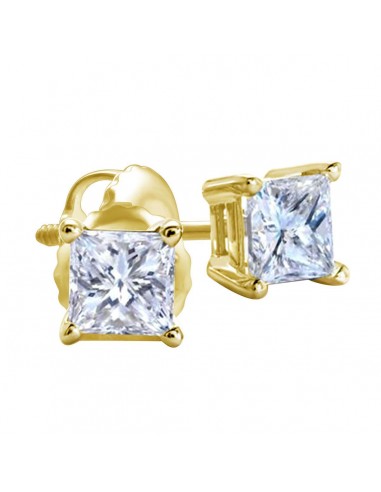 Premiere 1/5 CTW Diamond Stud Earrings in 14KT Yellow Gold Les magasins à Paris