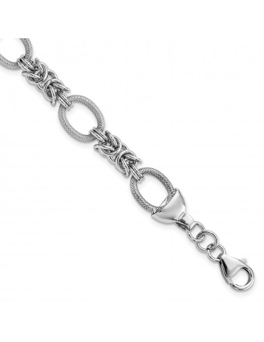 Sterling Silver 7.5-inch Lobster Clasp Fancy Bracelet 50% de réduction en Octobre 2024