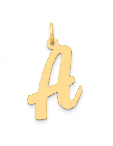 14KT Yellow Gold 22X14MM Initial Pendant Initial A. Chain not Included commande en ligne